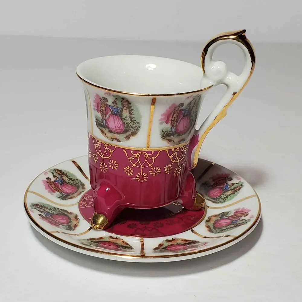 Courting Couple Demitasse (Small) Cup and Saucer